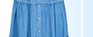 Ellie Embroidered Denim Dress