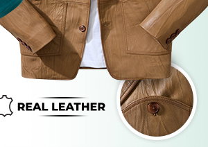 Creased To Perfection Leather Blazer