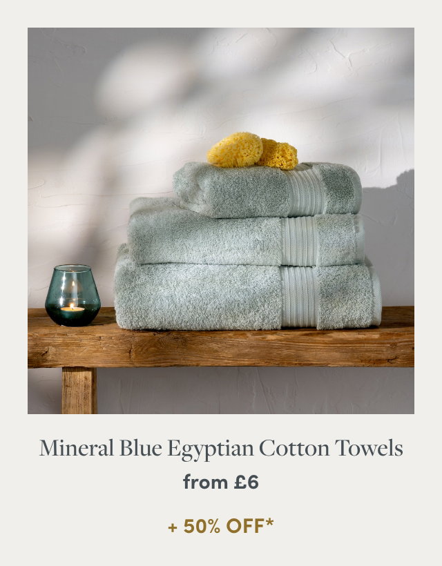 Mineral Blue Egyptian Cotton Towels