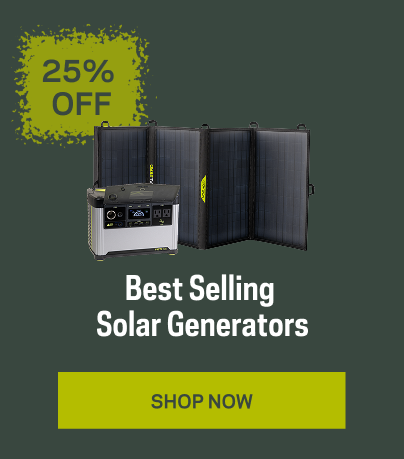 25% off Solar Generators