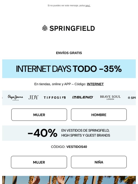 ¡TODO -35%! 🍧 Springfield Kids´ Summer Escape