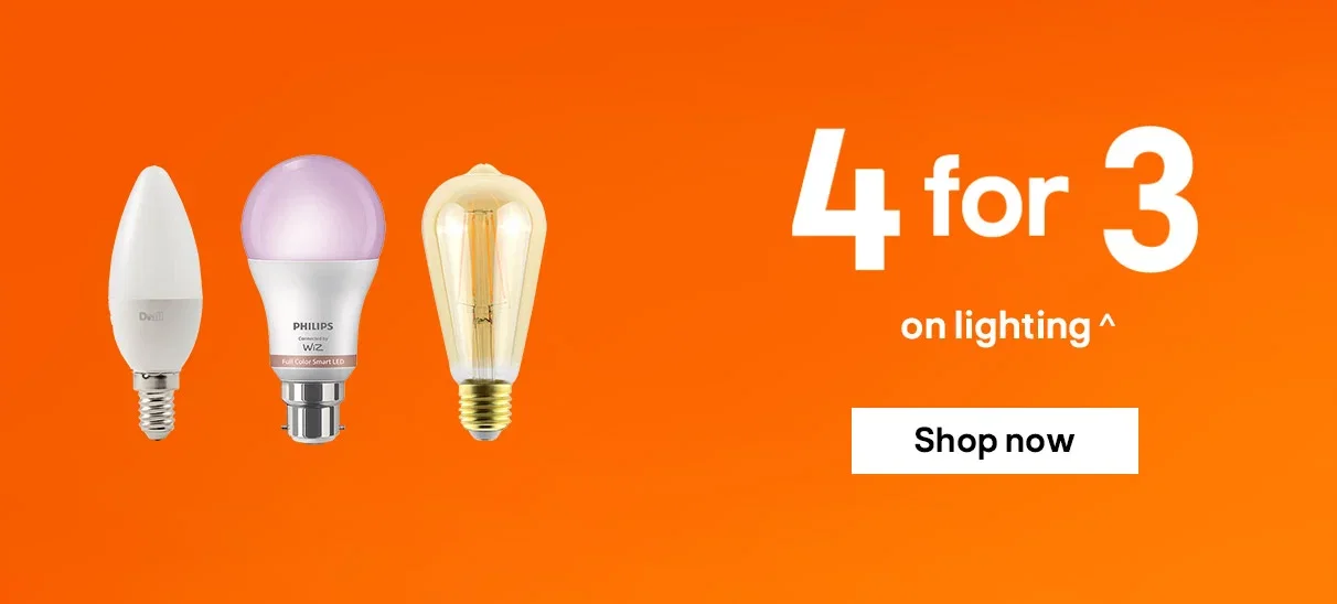 4 for 3 on lighting^ - Shop now