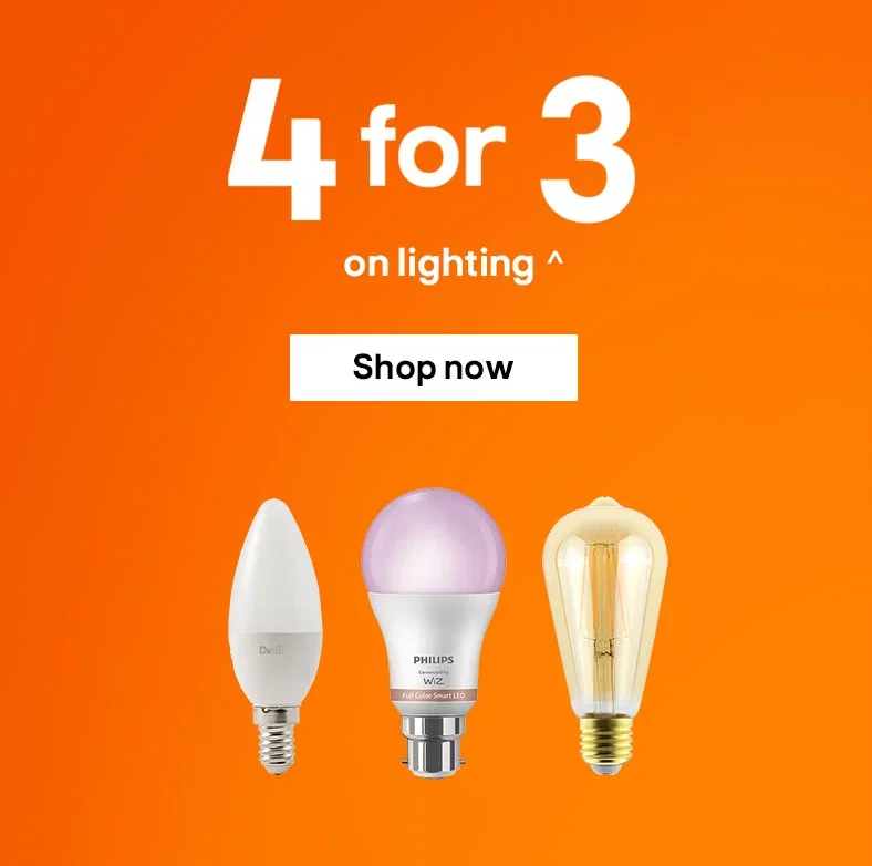 4 for 3 on lighting^ - Shop now