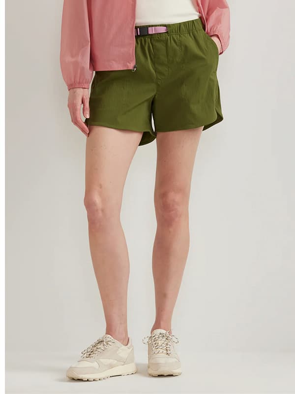 Women's Belted Ripstop Shorts