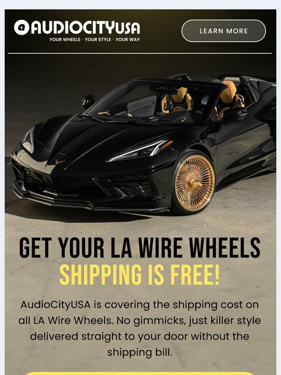 Free Shipping on Wire Wheels
