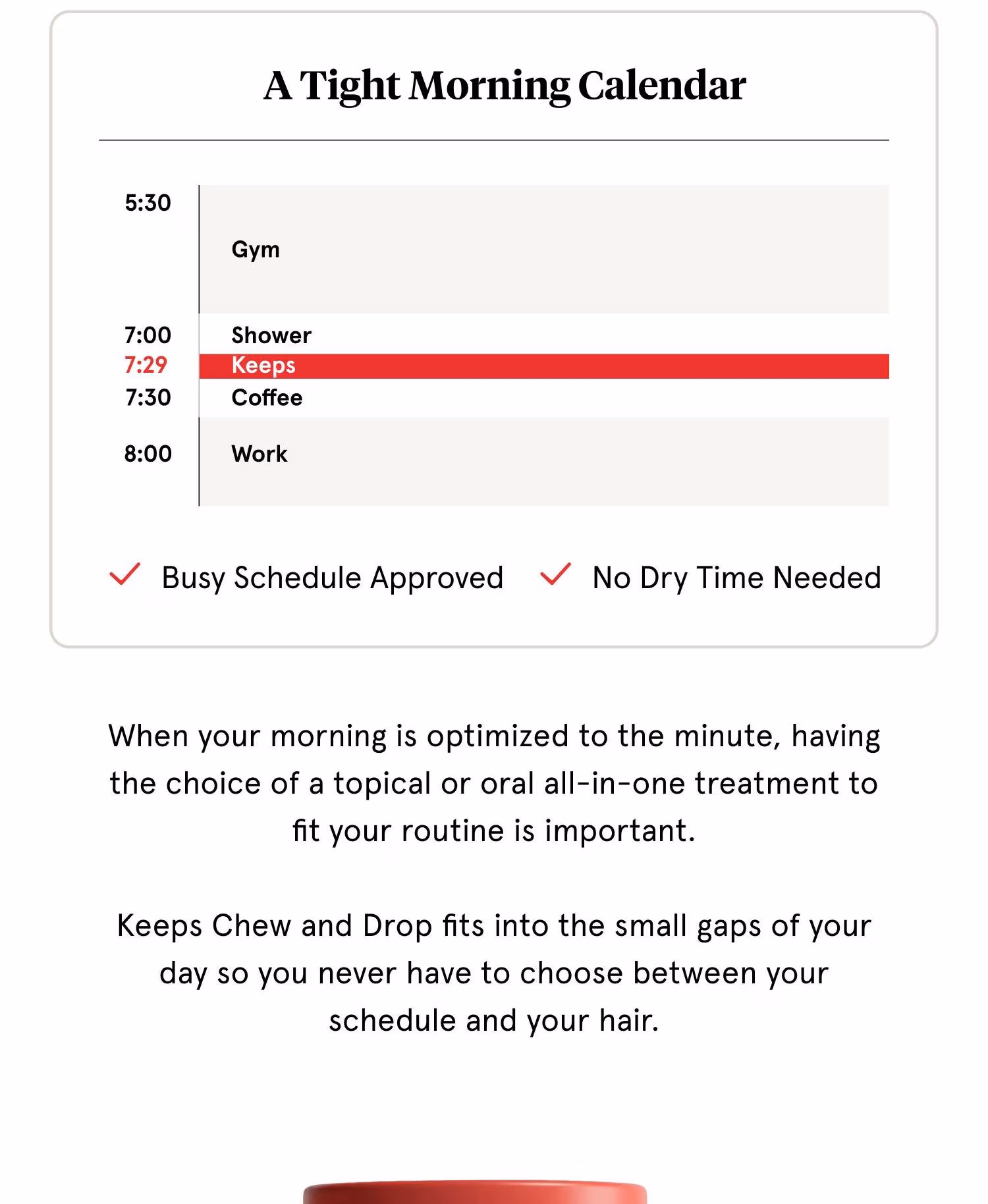 Keeps makes your hair healthy