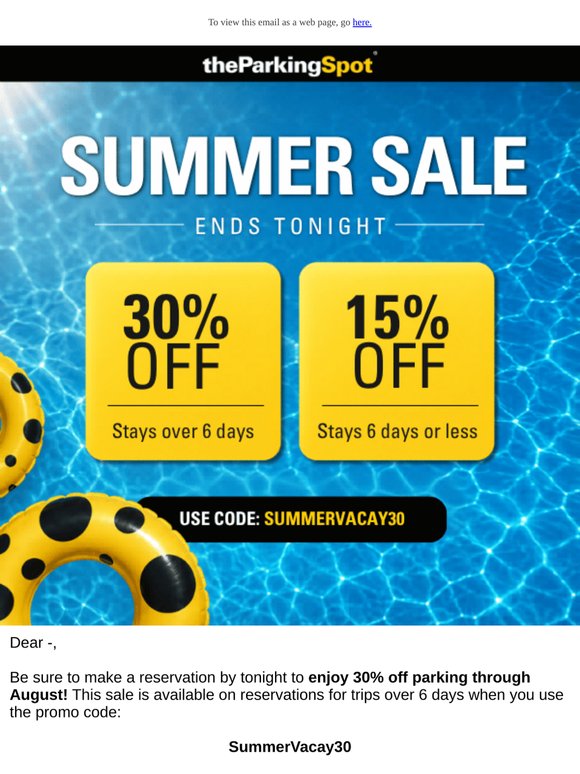 30% OFF SALE ends tonight!
