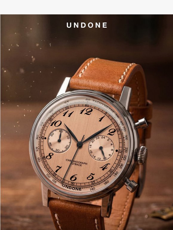 Vintage Salmon Chronograph - The Collectors Color Choice