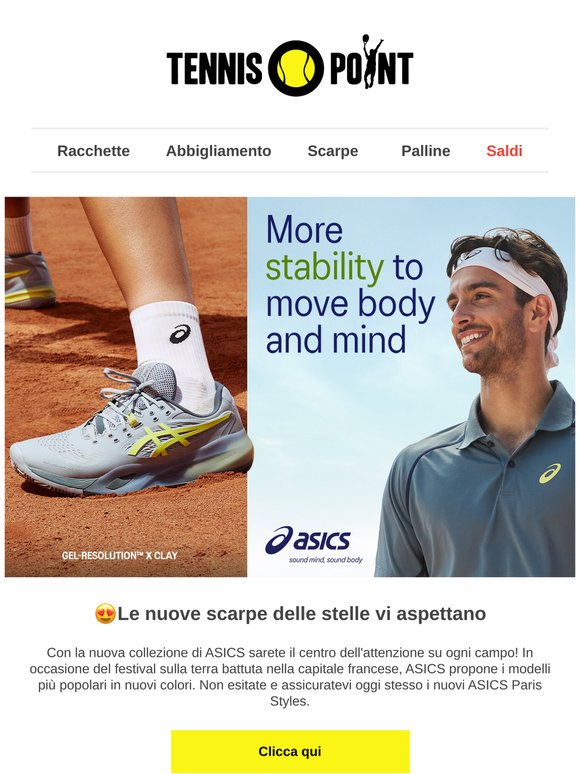 👟Forza: assicuratevi ora le nuove scarpe da tennis di ASICS