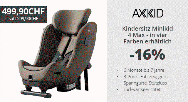 Axkid - Kindersitz Minikid 4 Max - in fünf Farben erhältlich   -16% 