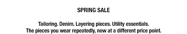 Spring Sale