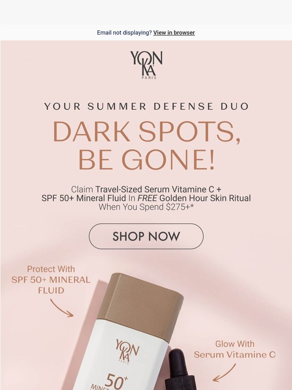 Vitamin C + SPF = Stronger Together 😎