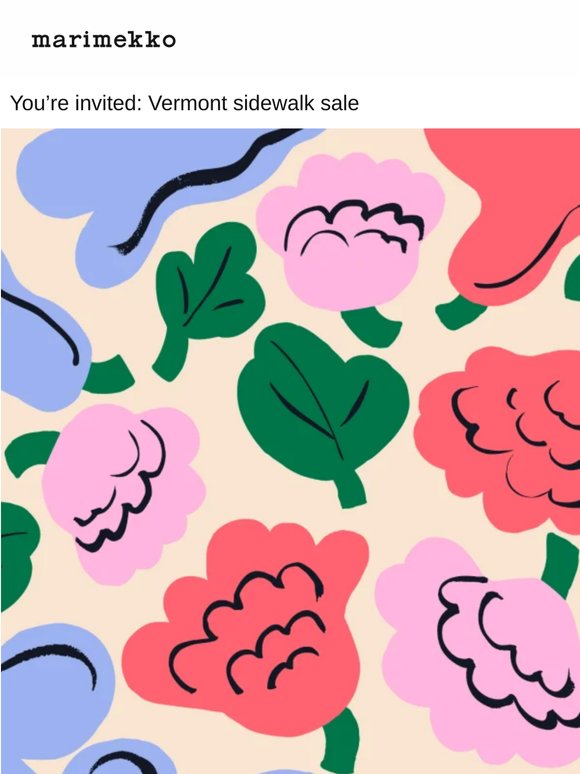 Join us: Vermont sidewalk sale