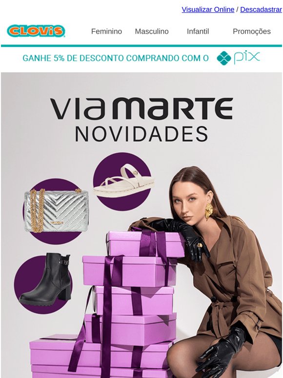 Via Marte: os modelos mais desejados da temporada em até 10x sem juros