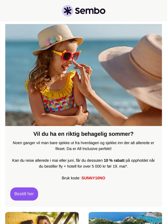 ☀️ All Inclusive fra 2 846 kr