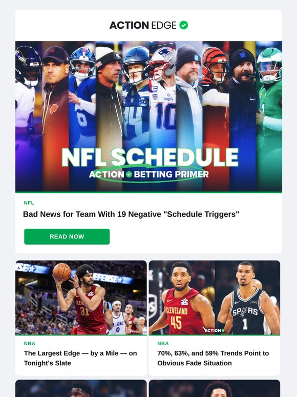 Early Betting Angles From NFL Schedule Release