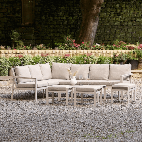 Arona Outdoor Corner Seating Set - Ash