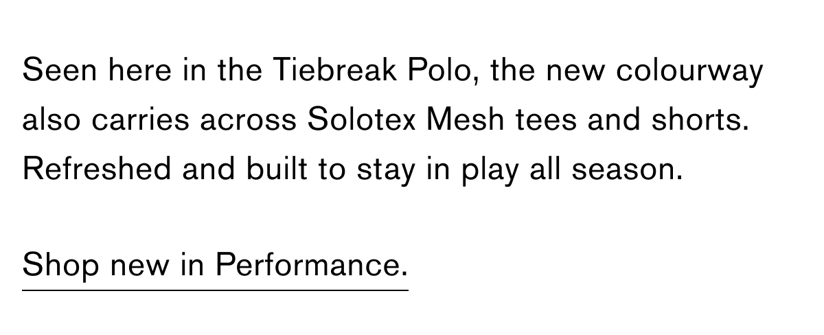 Back on Court—New Solotex Mesh.
