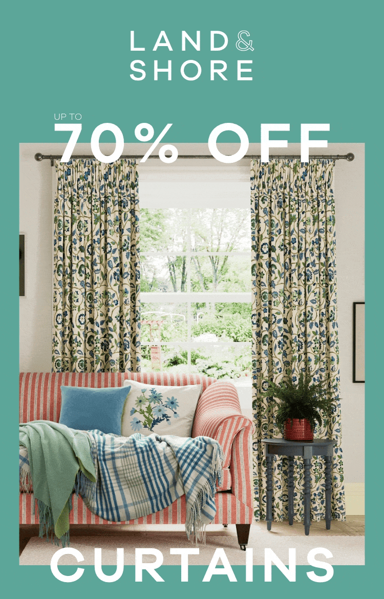Up to 70% off Land and Shore Curtains