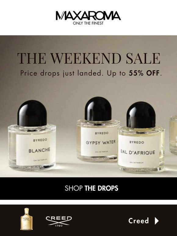 55% OFF: Price drops on 16 brands
