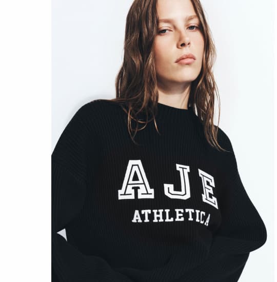Varsity Logo Rib Jumper
