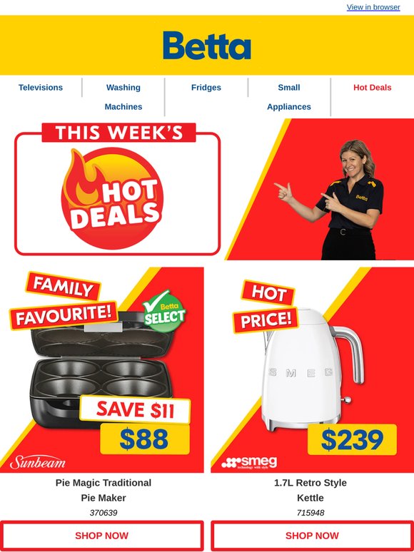Discover amazing HOT DEALS on the appliances you need! 🔥