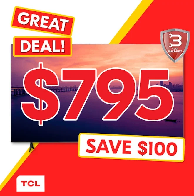 TCL 55" 4K QLED UHD Smart Google TV