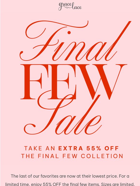 Final Few Items 💛 Up to 55% Off