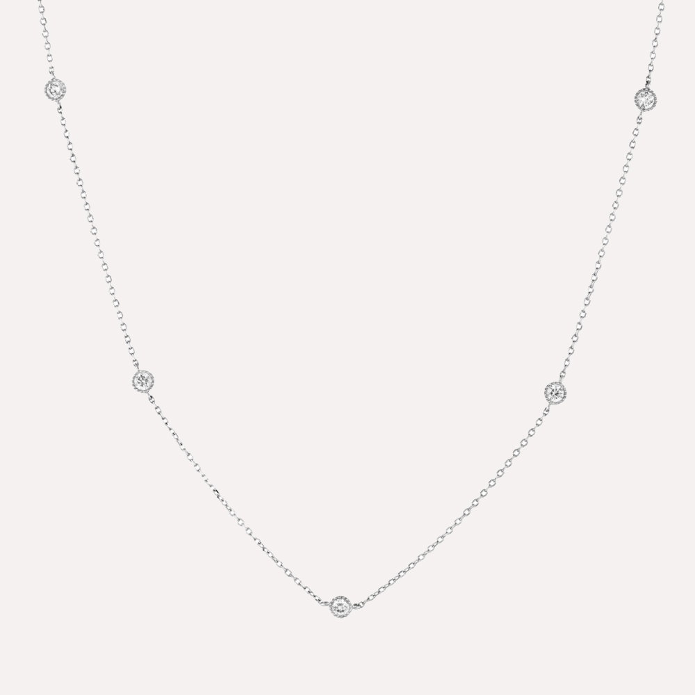 Scattered Lab-Grown Diamond Necklace