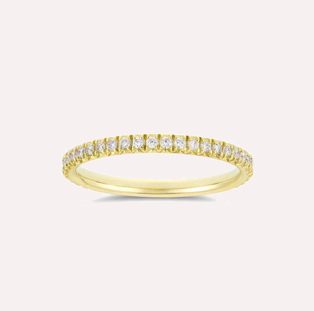 Minnow Three Quarter Small Lab-Grown Diamond Eternity Ring