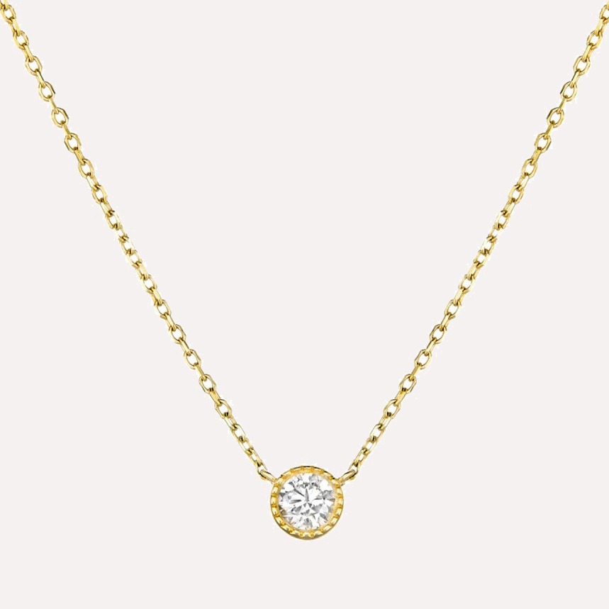 Lab-Grown Solitaire Diamond Necklace
