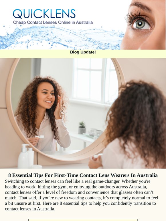 8 Essential Tips For First-Time Contact Lens Wearers In Australia