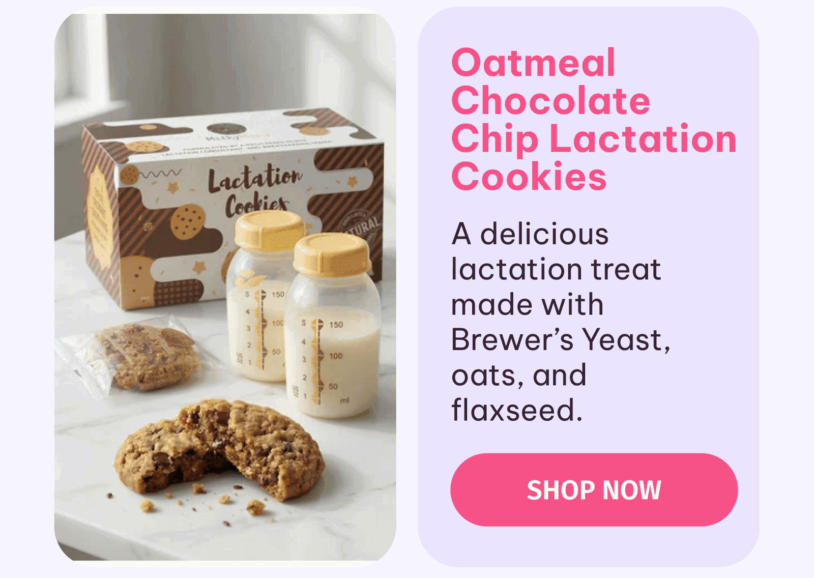 Oatmeal Chocolate Chip Lactation Cookies