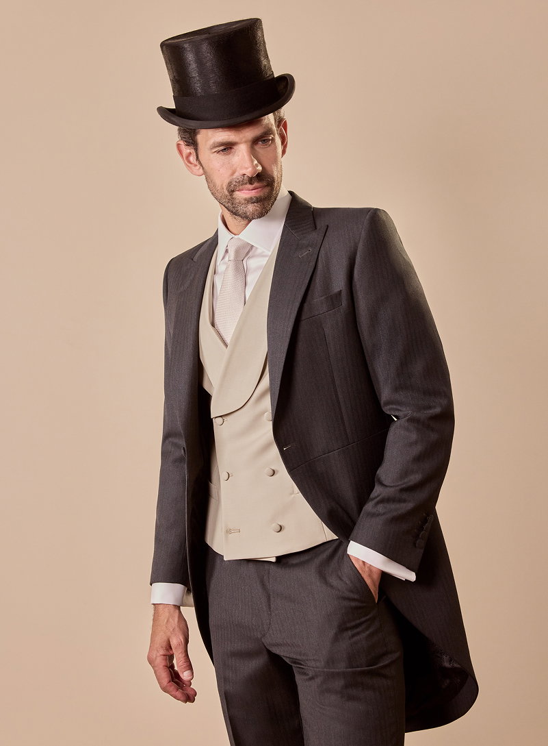 Tailored Fit Charcoal 1913 Morning Suit