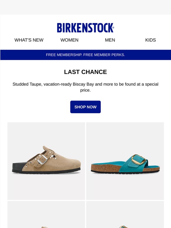 Now in Last Chance: Boston Rivets & Biscay Bay Sandals