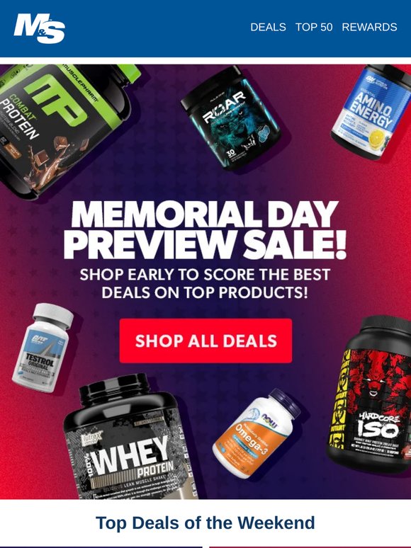 Memorial Day Preview Sale