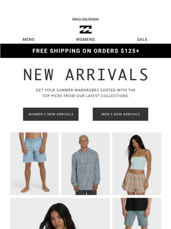 Just In: New Summer Styles