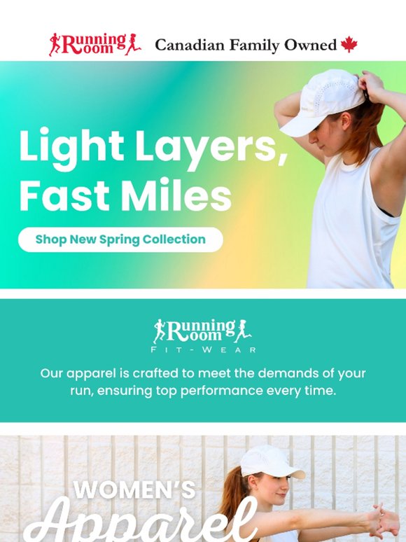 Fast Miles Start with Fresh Gear 🌷 Shop New Spring Apparel