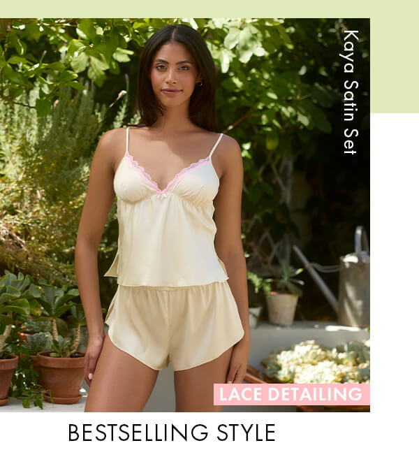 Kaya satin short cami set