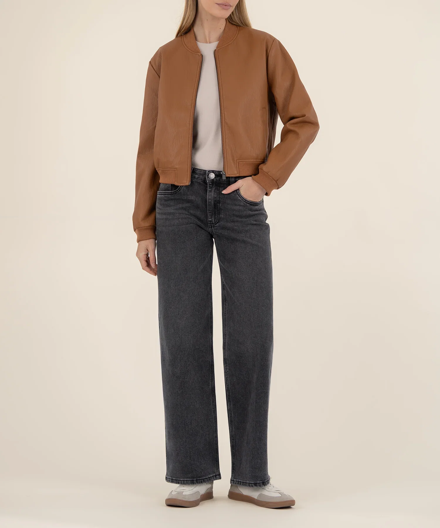 Image of Bomber Jacket, Exclusive in Caramel