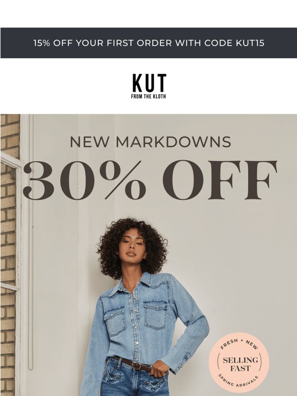 Psst! 30% Off New Markdowns ✨