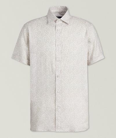 Patrick Assaraf - Printed Linen Shirt