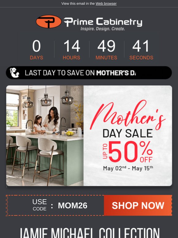 Final Call! Mother’s Day Sale Ends Soon - Up to 50% Off