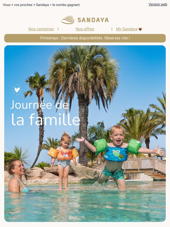 La journée de la famille, c’est tous les jours chez Sandaya