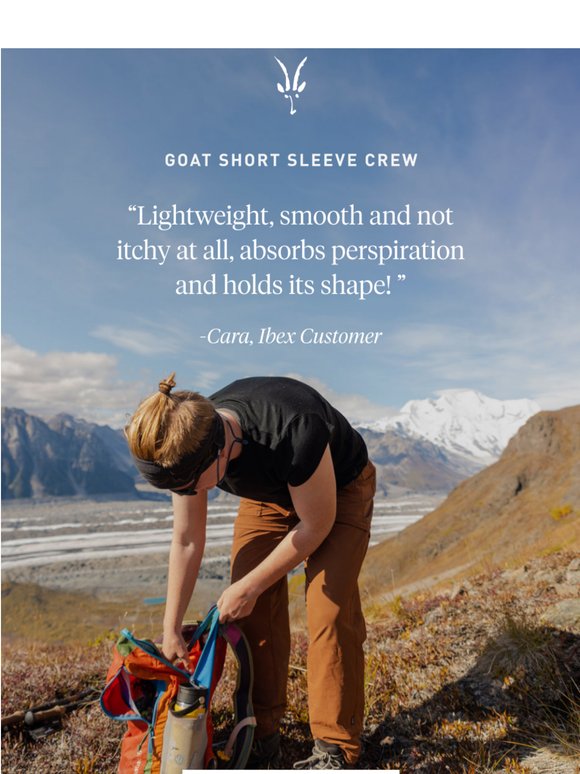 Lightweight merino tees. Built to last.