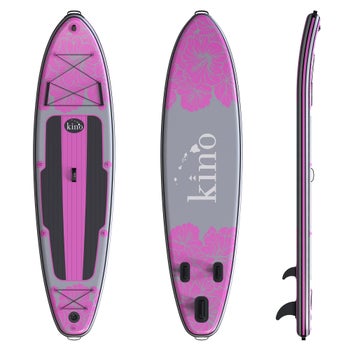 Kino Hibiscus 11' 6-inch Inflatable Paddle Board Package with Cordless Electric Pump