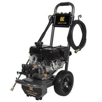 BE Power 3,400 PSI 2.5 GPM, 223cc, Cold Water Gas Pressure Washer