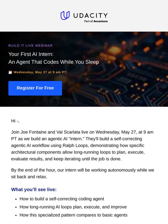 ⚡ Live Build: Your First AI Intern, An Agent That Codes While You Sleep