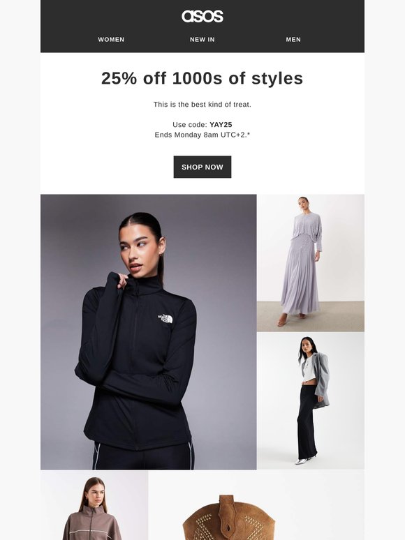 25% off 1000s of styles