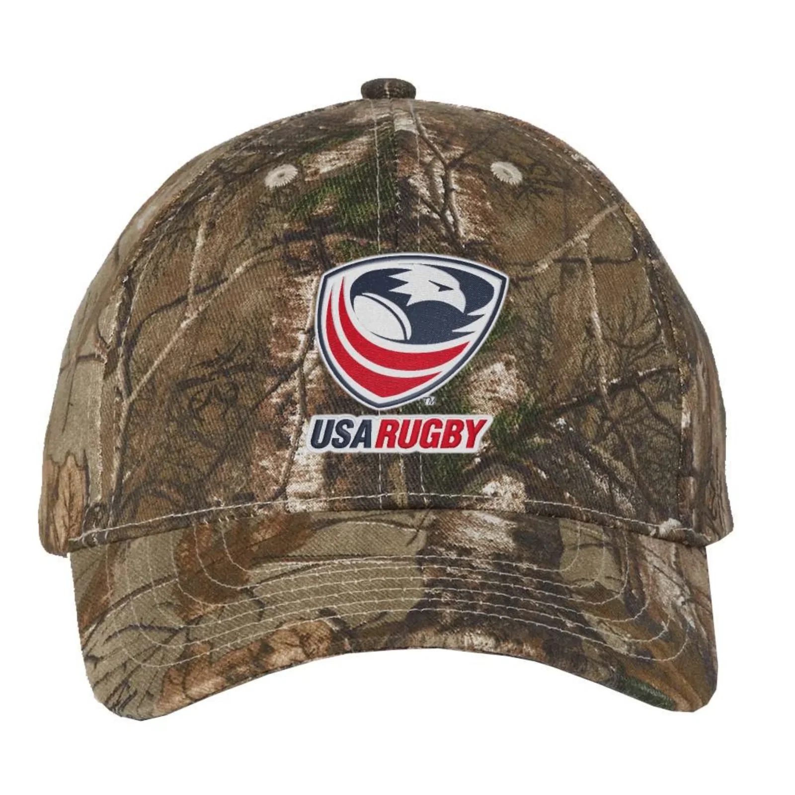 Image of USA Rugby Licensed Camo Cap - Realtree Xtra